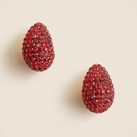 J. Crew Jewelry - J. Crew Red Sugar Disco Hoops/NWT